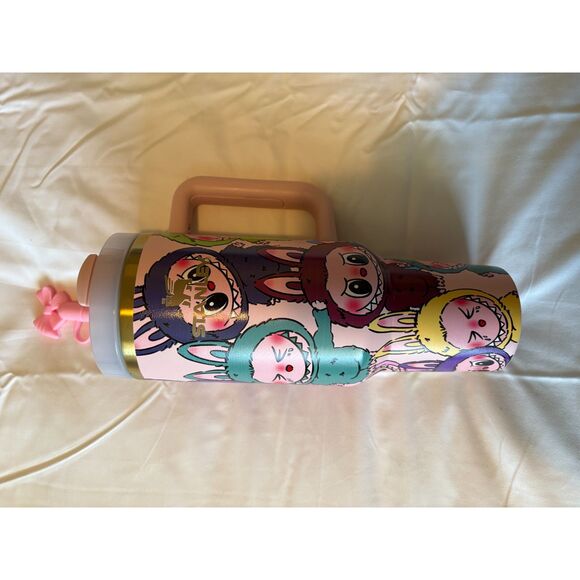 Stanley 40oz Quencher Tumbler – Custom Labubu Inspired Wrap – Pink - Picture 5 of 6